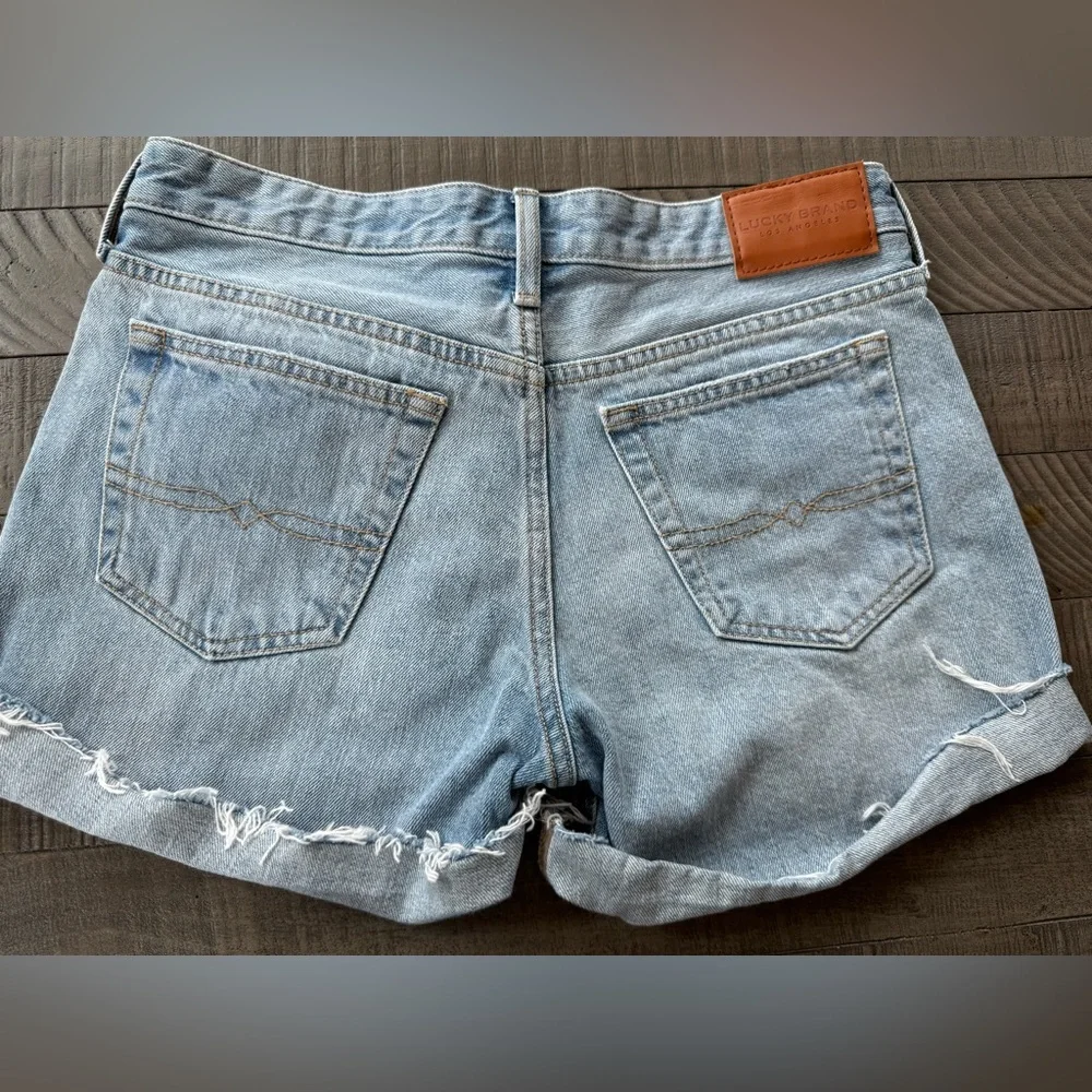 LUCKY Brand Button-Fly Boyfriend Jean Shorts Women’s Size 4/27